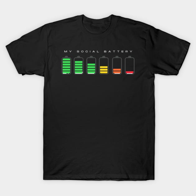 Socail Battery Humo T-Shirt by Elizabethkibo